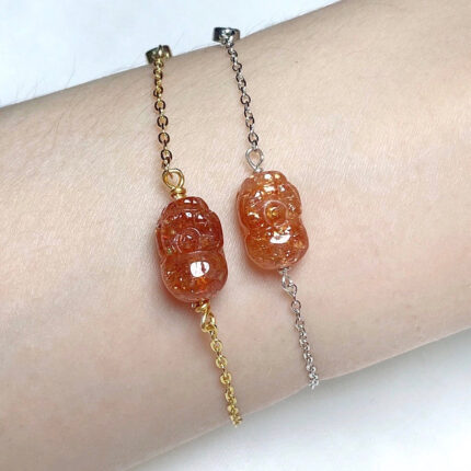 Golden Strawberry Quartz Pixiu