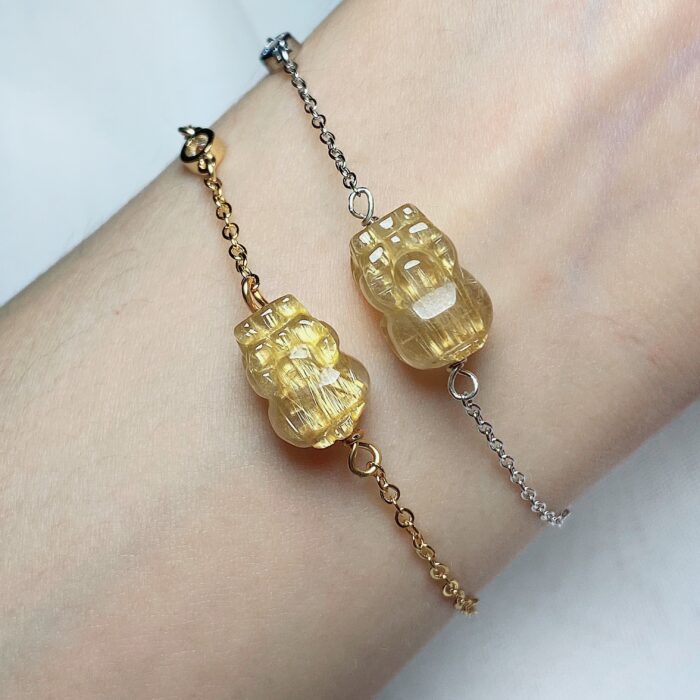 Golden Rutilated Pixiu