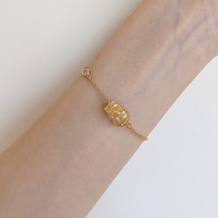 Golden Rutilated Pixiu